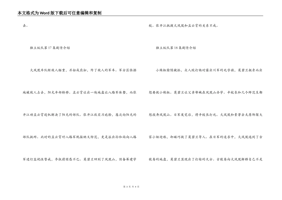 独立纵队第13，14,15,16,17,18集剧情介绍_第3页