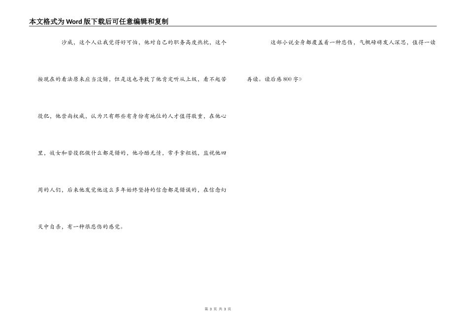 《悲惨世界》读后感800字_第3页
