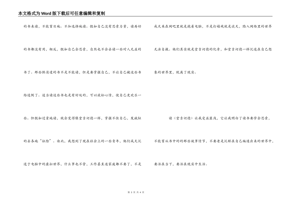 读堂吉诃德有感_第3页