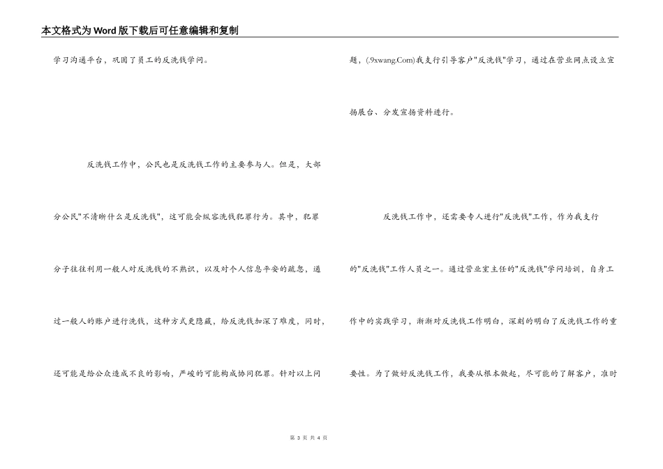 反洗钱工作心得_第3页
