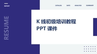 K线初级培训教程PPT课件