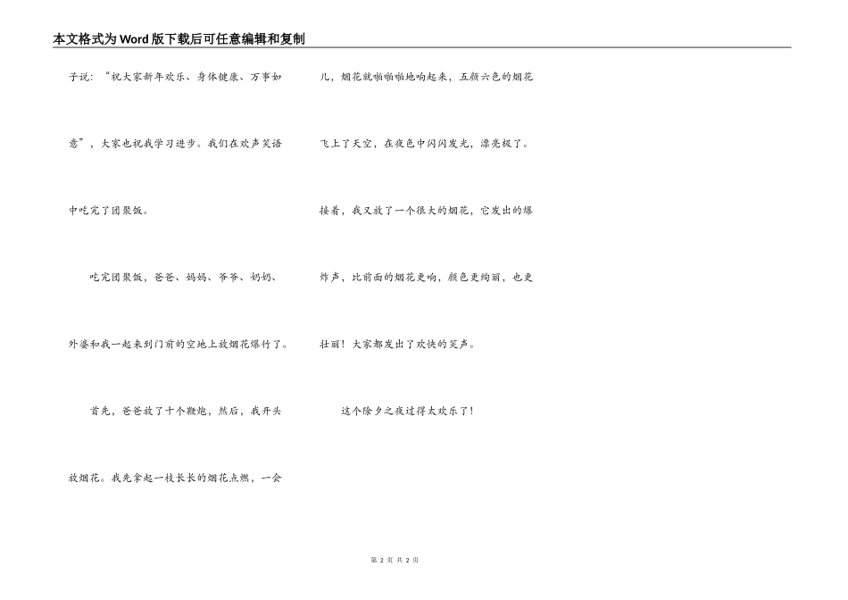 欢乐的除夕之夜_第2页