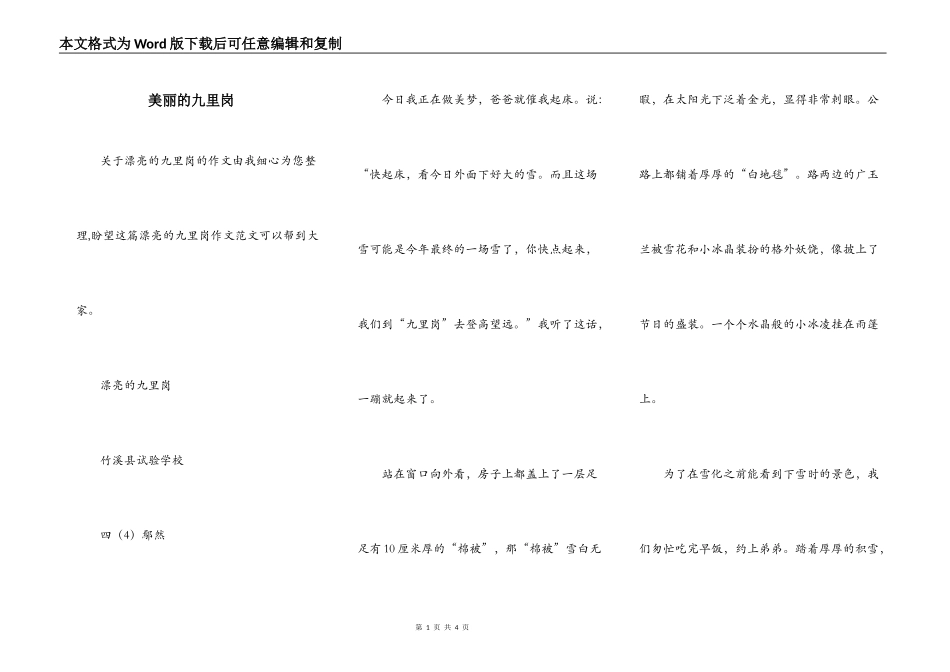 美丽的九里岗_第1页