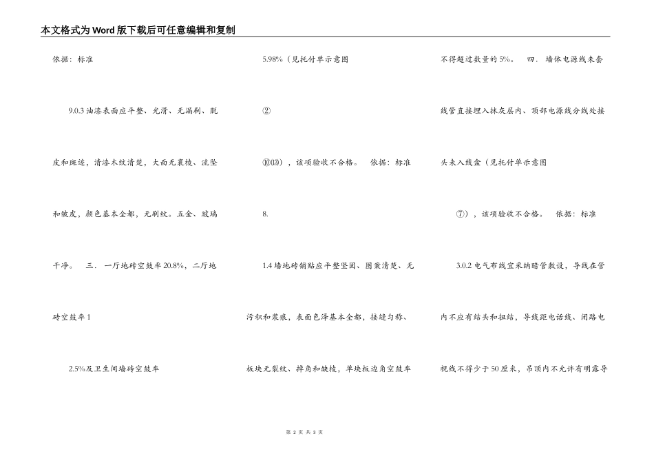 家装工程竣工验收报告通用版_第2页