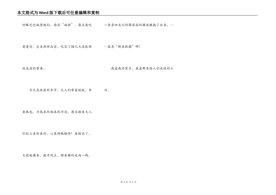美丽的家乡小河转载_第2页