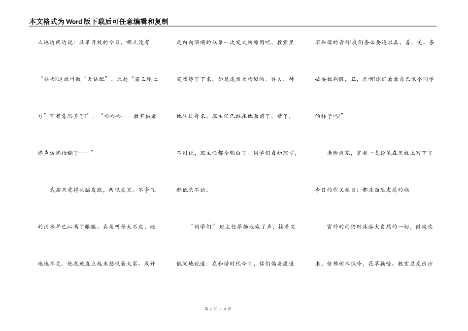 都是西瓜皮惹的祸_第2页