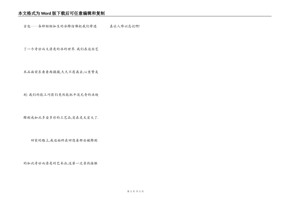 第一次去看冰雕_第2页