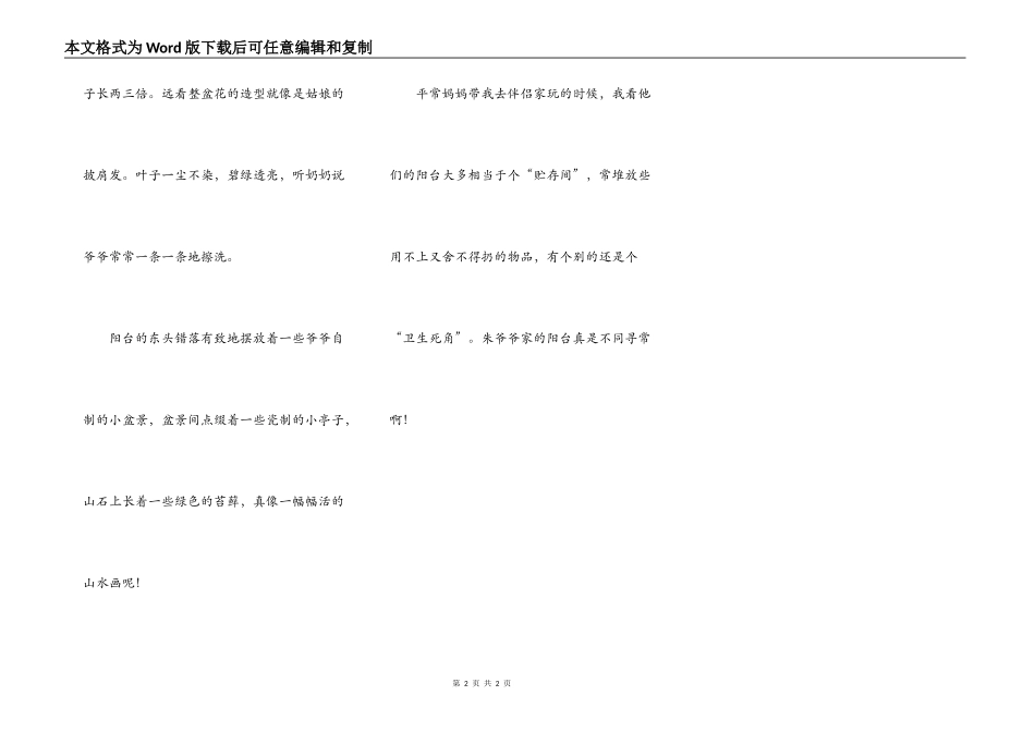 朱爷爷的阳台_第2页