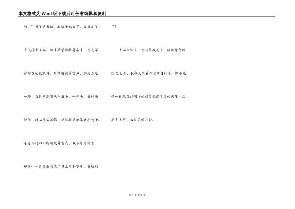自行车伴我成长_第2页