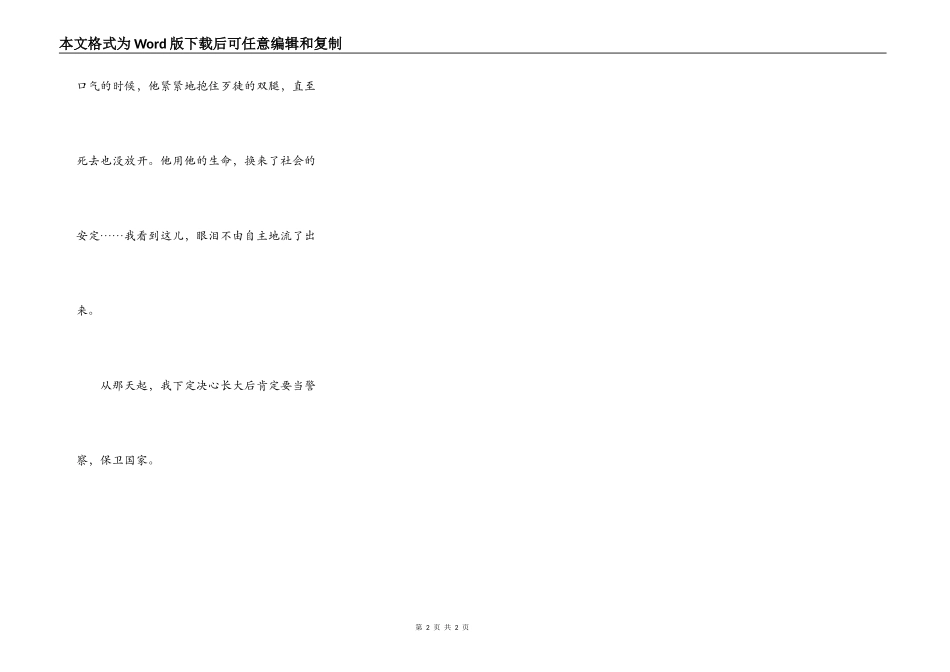 我真想当一名警察_第2页