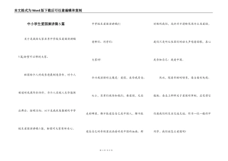 中小学生爱国演讲稿5篇