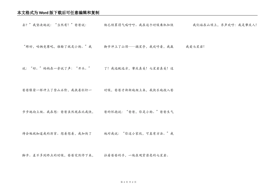 我登上了七星岩的最高峰——天柱岩_第2页