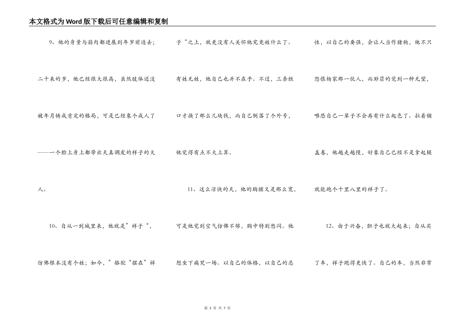 骆驼祥子好词好句好段_第3页