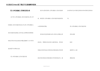 用人单位裁减人员情况报告表