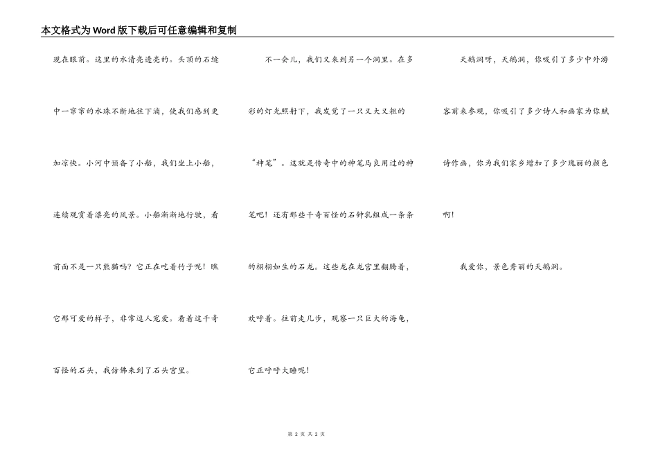 美丽的天鹅洞_第2页