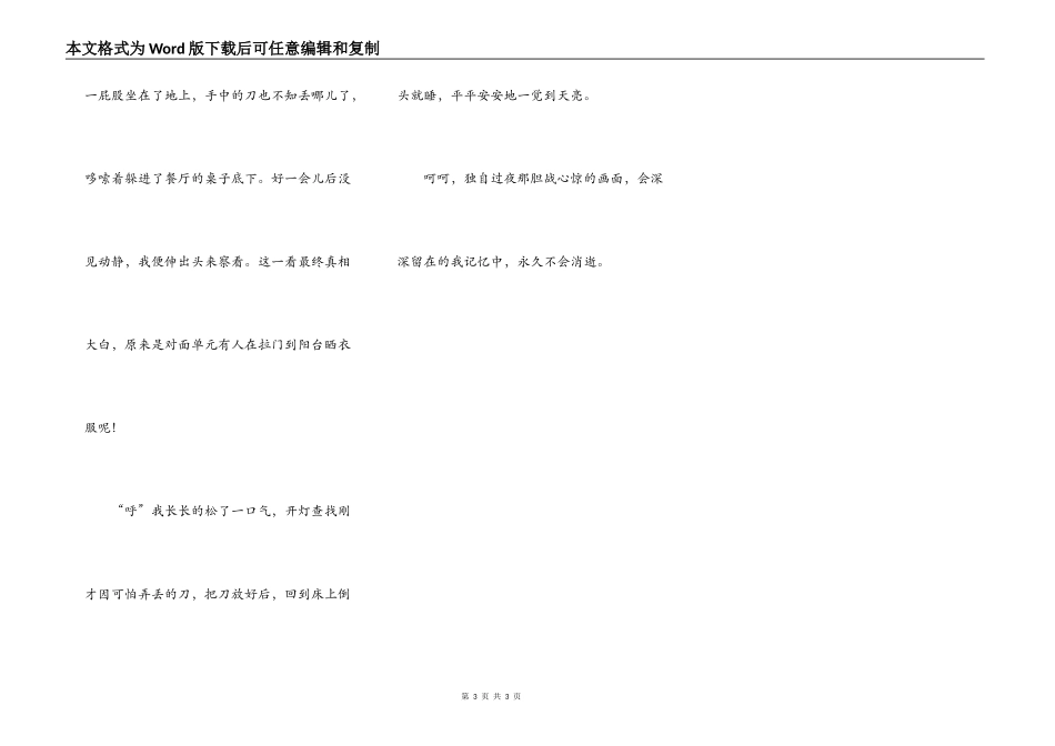 独自在家过夜_第3页
