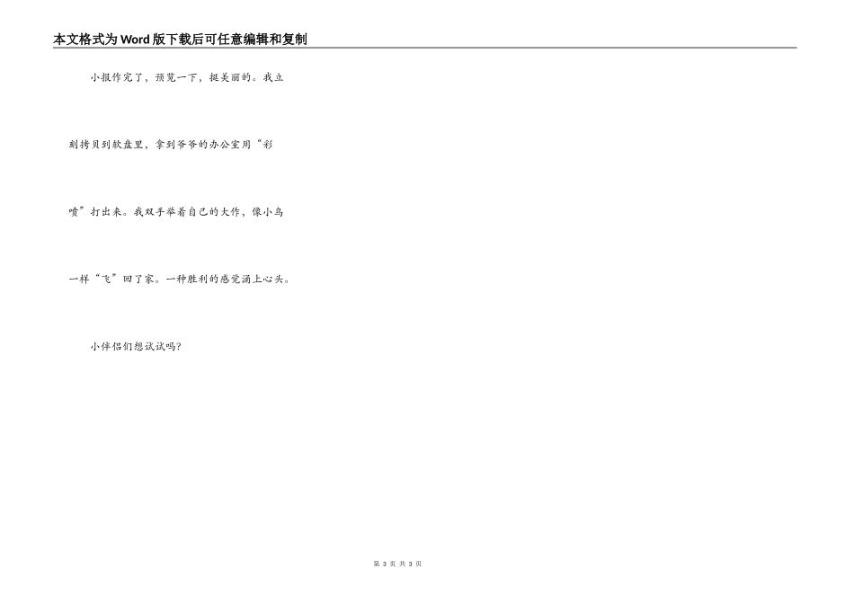 用电脑作小报_第3页