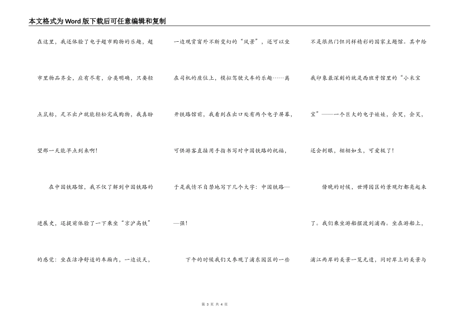 难忘的世博之旅_第3页