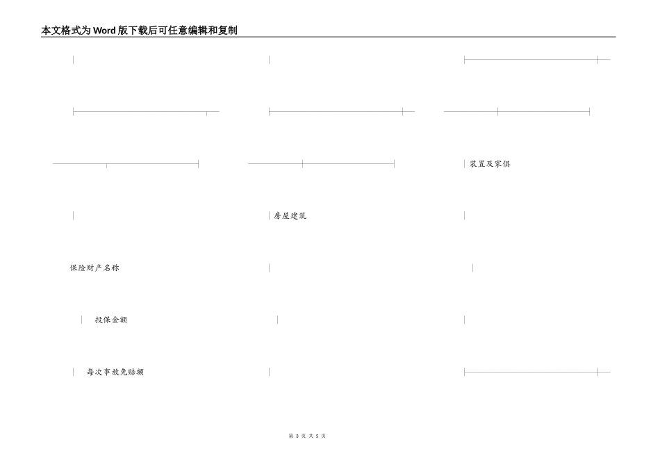 投保申请书（财产险）_第3页