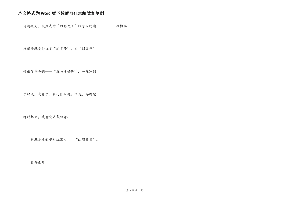 变形机器人——幻影天王_第2页