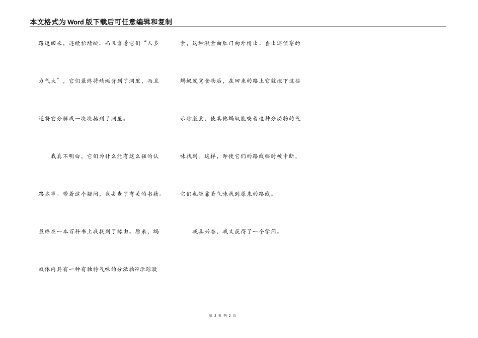 蚂蚁认路（科普文）_第2页