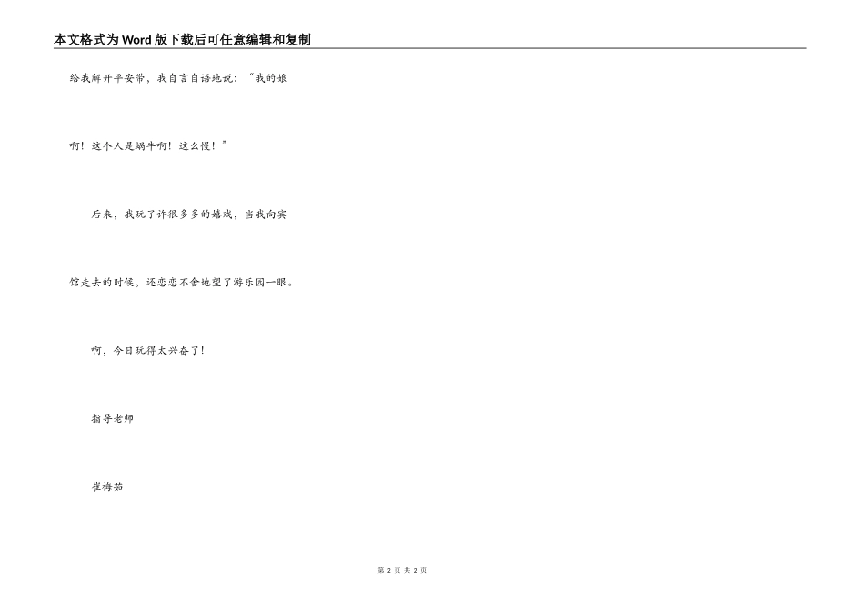 潍坊富华游乐园_第2页
