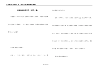 高端海龟汤题目范文(通用9篇)