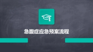 急腹症应急预案流程
