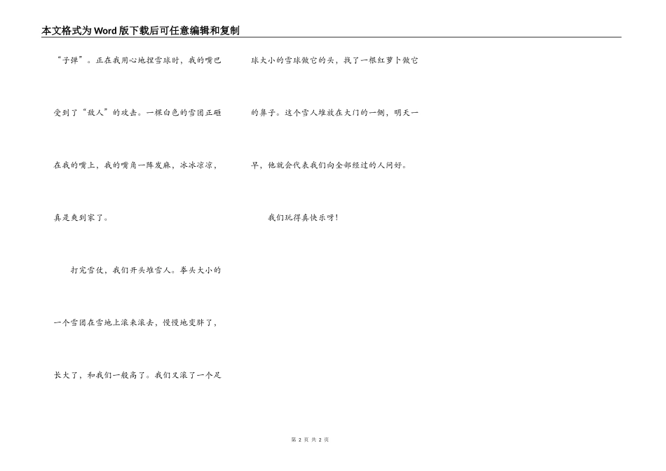 雪地里的疯狂_第2页