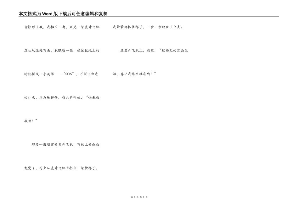 荒岛上的生活_第3页