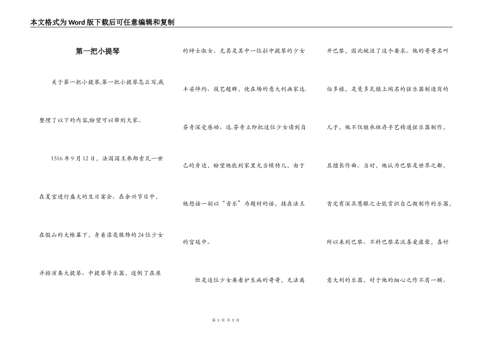 第一把小提琴_第1页