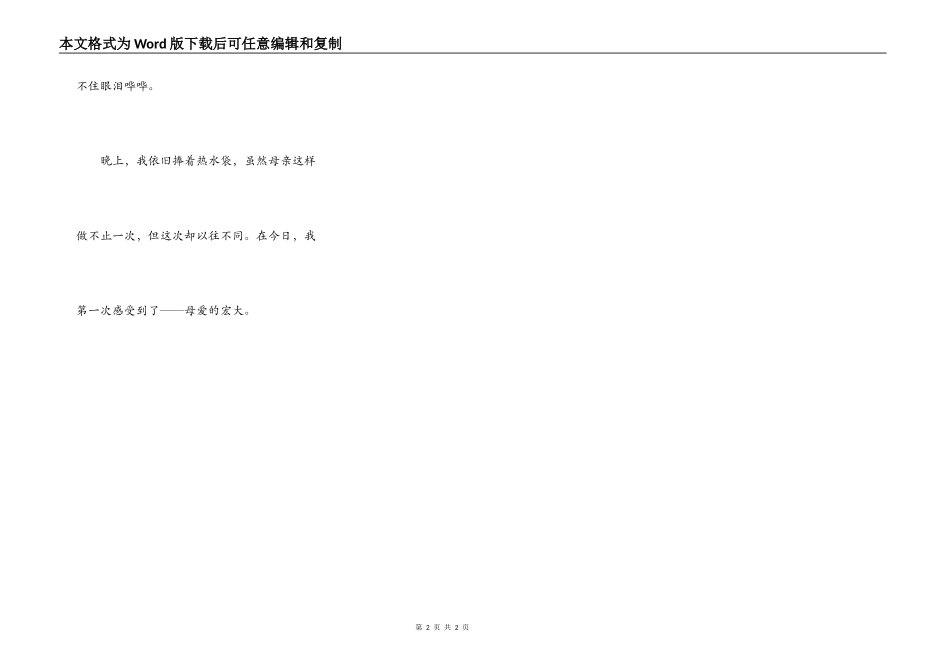 热水袋的交换者——母亲_第2页