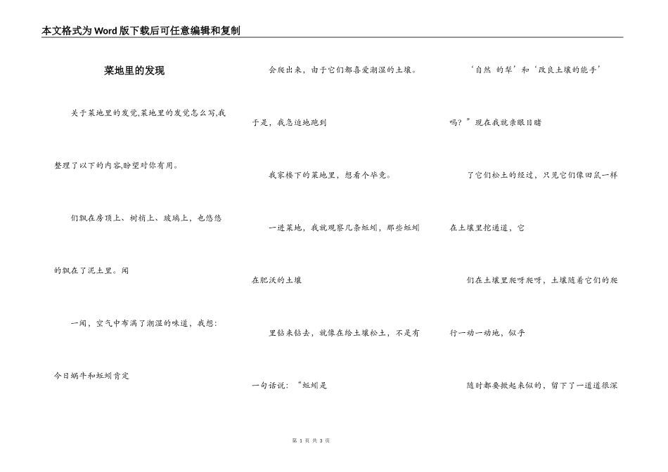 菜地里的发现_第1页
