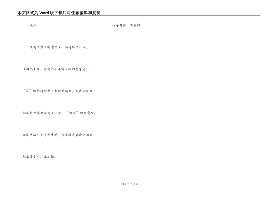 假如我是一支钢笔_第3页