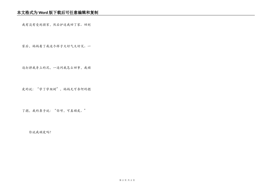 我是一个顽皮的孩子_第2页