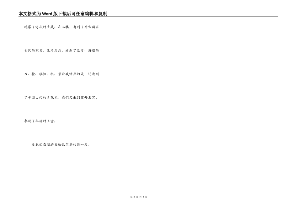 游桑给巴尔岛（ZANZIBAR）_第2页