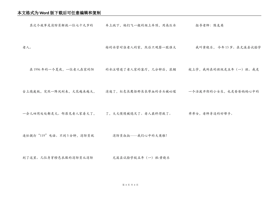 消防员——我心中的大英雄_第3页