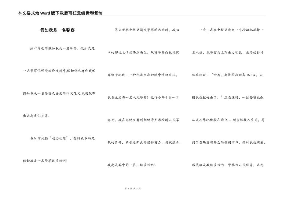 假如我是一名警察_第1页