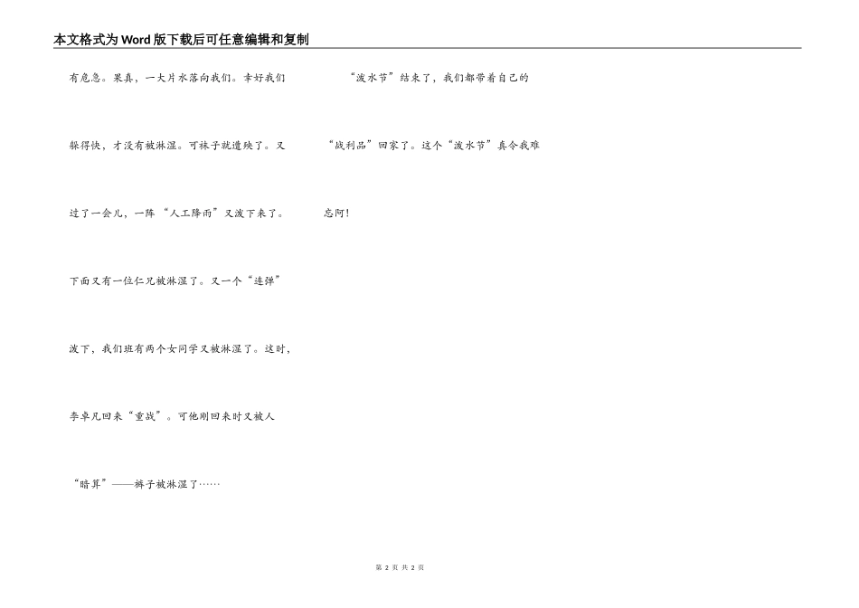 难忘的“泼水节”_第2页