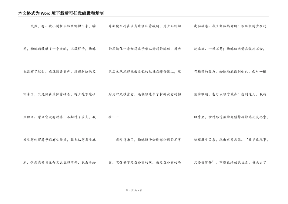 蜘蛛织网的启示_第2页