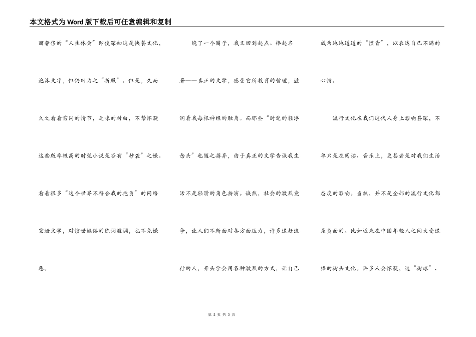 流行文化之我见_第2页