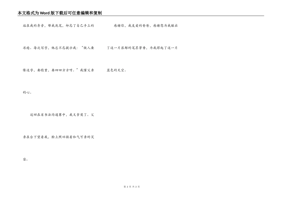 父亲为我撑起一片蓝天_第2页