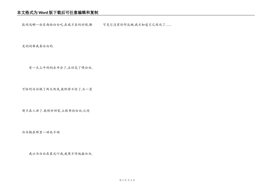 我当过金丝兔的妈妈_第2页