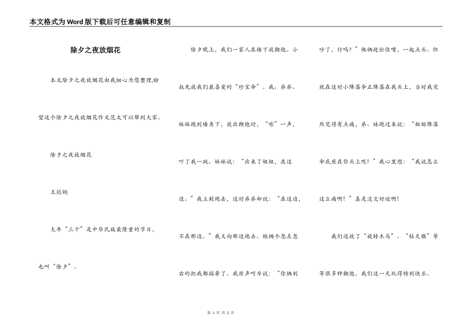 除夕之夜放烟花_第1页