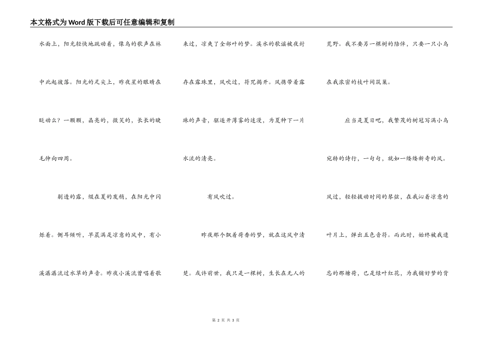 关于夏天的作文600字_第2页