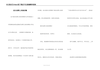 组长竞聘上岗演讲稿