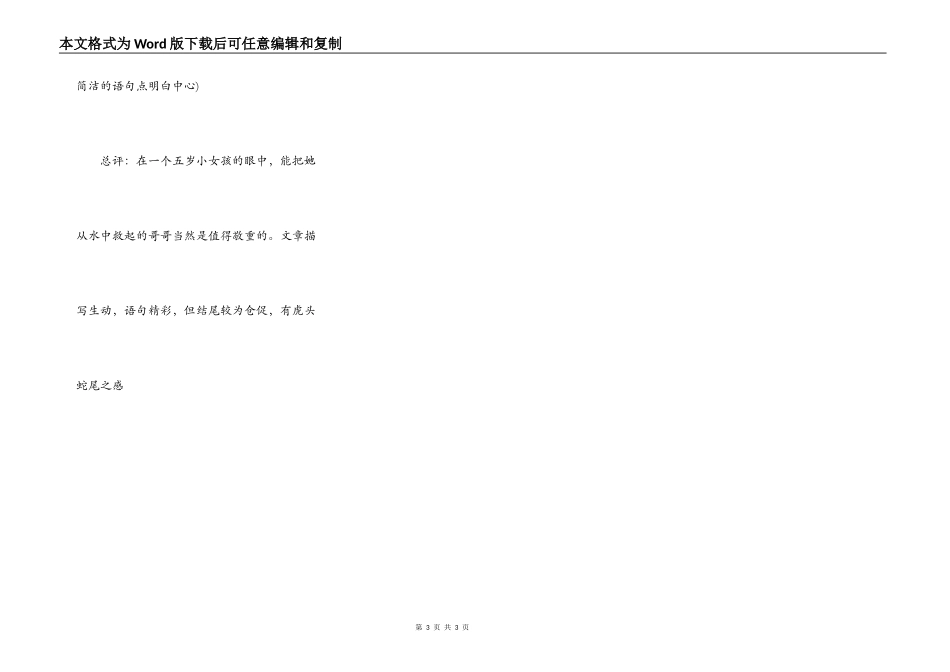 我尊敬您，好哥哥(小组作文)_第3页