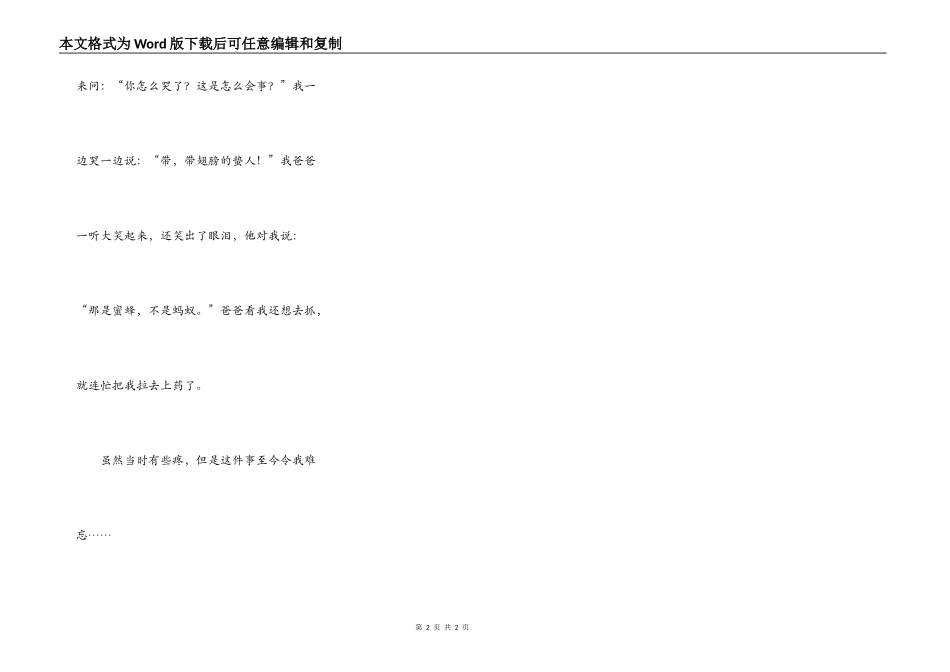 最令我难忘的一件事_第2页