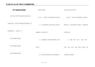 财产保险基本险条款