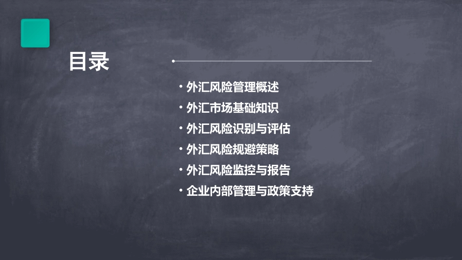 外汇风险管理教学讲义课件_第2页